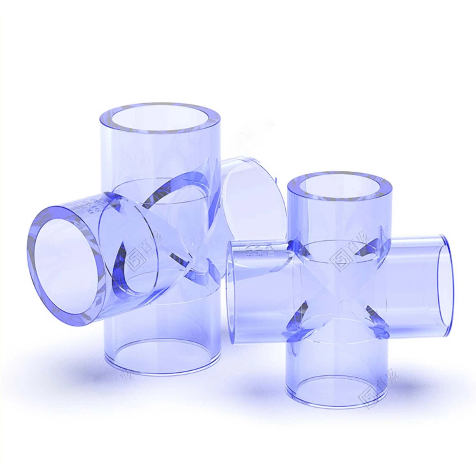 UPVC PVC Clear Plumbing Fittings Pipe For Aquarium Fish Tank Pond Solvent Weld
