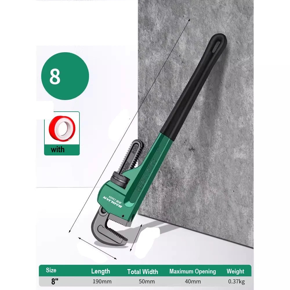 Adjustable Plumbers Waterpump Stilsons Monkey Pipe Wrench Pliers 8" 10"-24" Tool