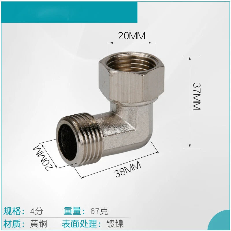 1/2" Brass BSP T-Piece Tee Connector — 3-Way Pipe Fitting Adapter