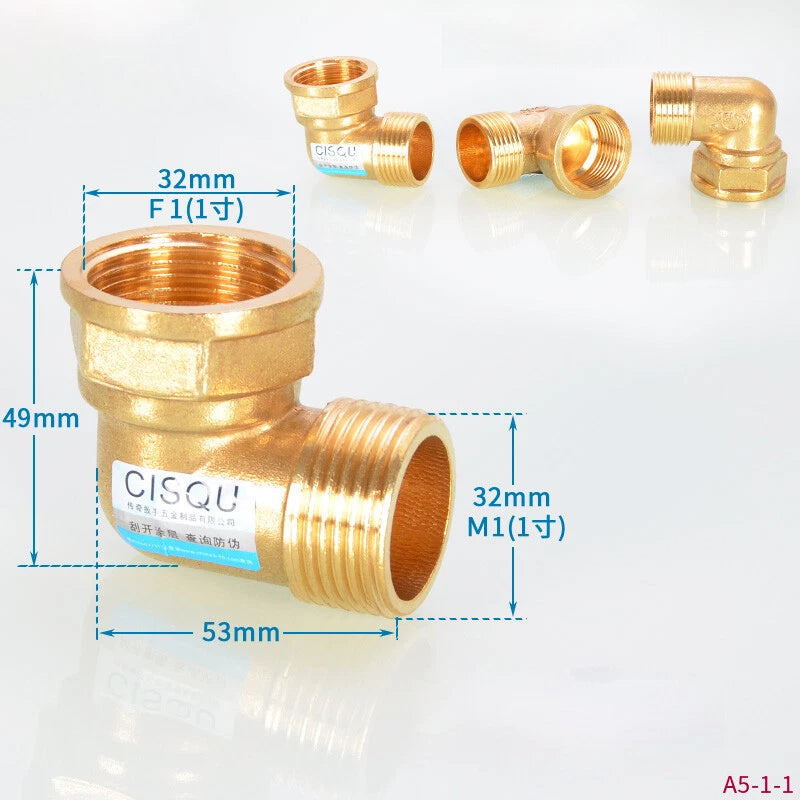 Brass BSP Pipe Fittings – 1" Male Female Thread Connectors, Elbows, Reducers & More