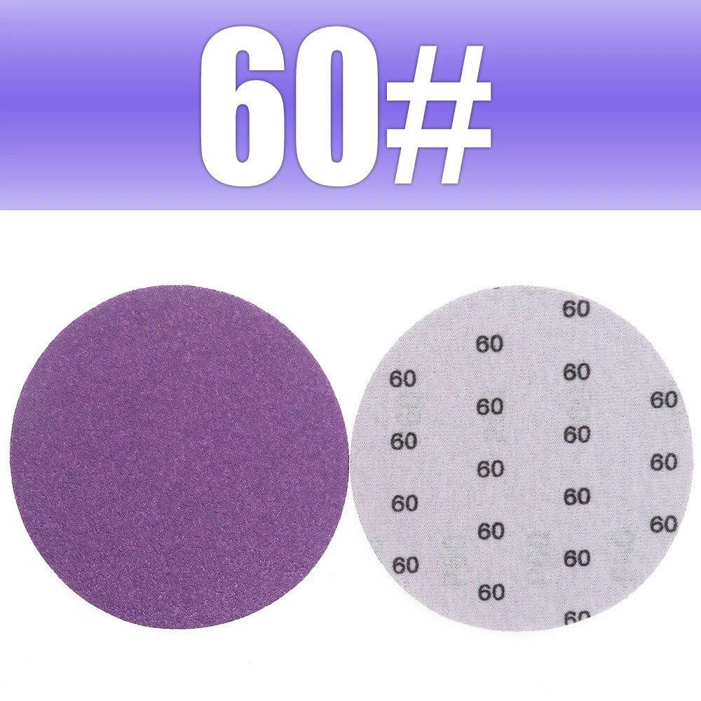 5" 125mm Purple Hook & Loop Sanding Discs 60-10000 Grit | Wet & Dry Sandpaper for Orbital Sanders