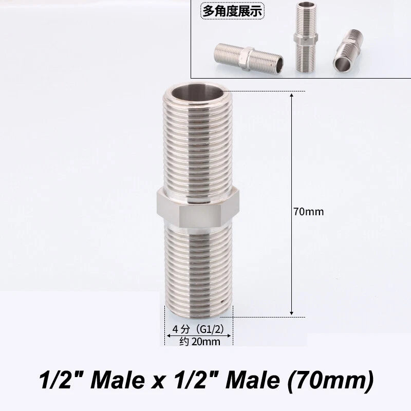 Stainless Steel 90° Elbow BSP Pipe Fittings — Female & Male Reducing Adapters