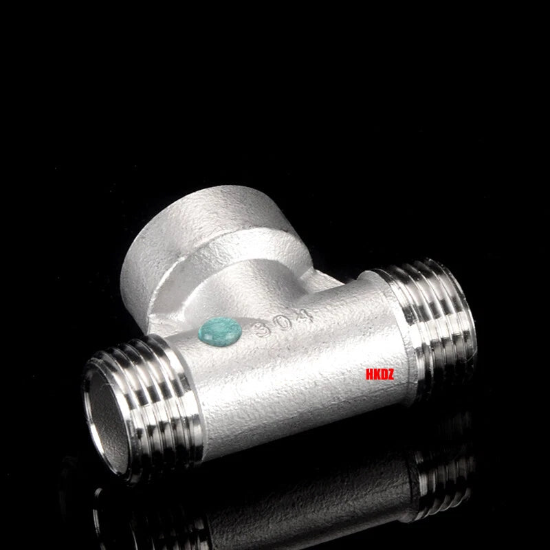 304 Stainless Steel BSP 3-Way Pipe Fitting — 1/4" to 2" Female & Male Thread Tee Connector