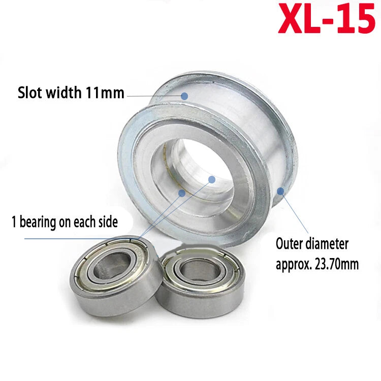 XL Idler Timing Pulley Double Side Bearing Timing Belt For Width 11mm - 16mm
