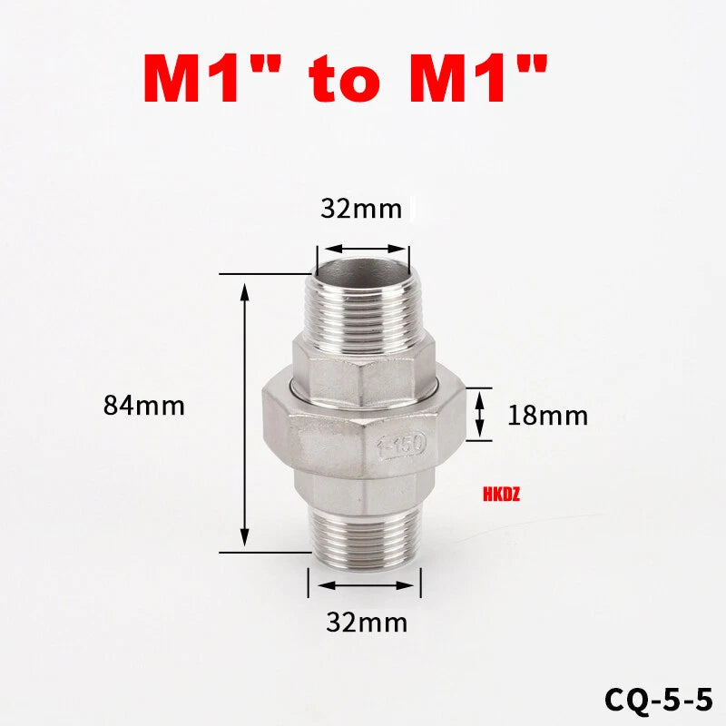 BSP Reducing Fittings 304 Stainless Steel Male Female Adaptor Straight Nipples