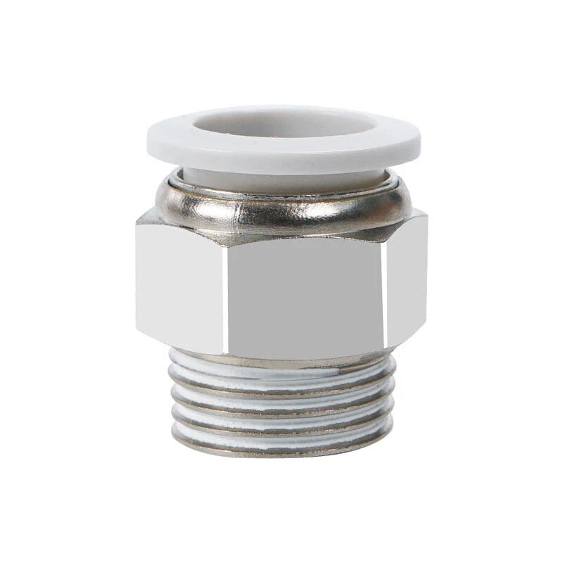 Straight Male Stud Push-to-Connect Pneumatic Fitting for Air & Water Hose