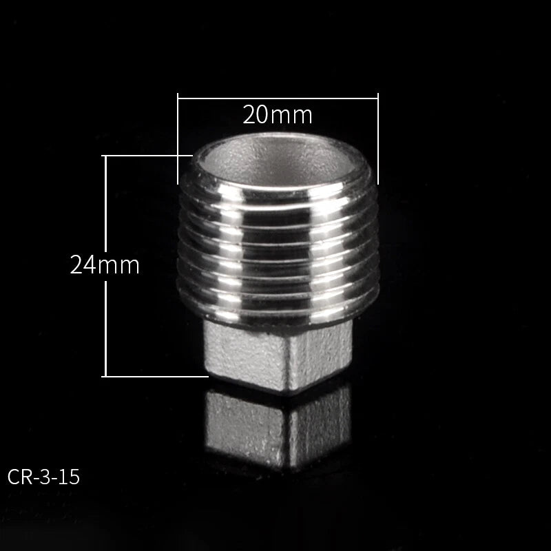 304 Stainless Steel BSP Pipe Plug & Cap Fittings — Male Plugs & Female Blanking Caps