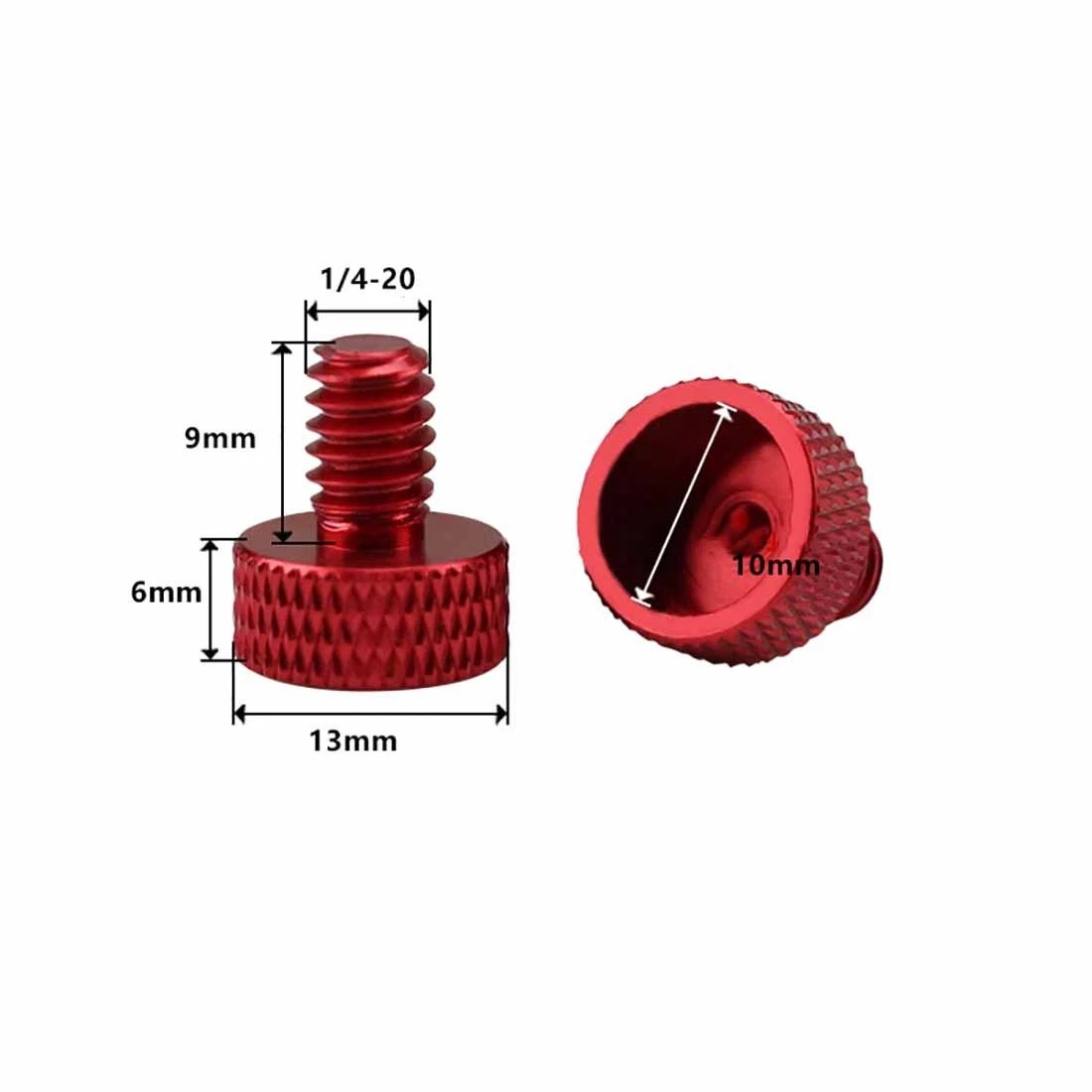 1/4" Camera Thumb Screws – Aluminum Alloy & Stainless Steel Pan Head Adapter Bolts - HomeDIYer