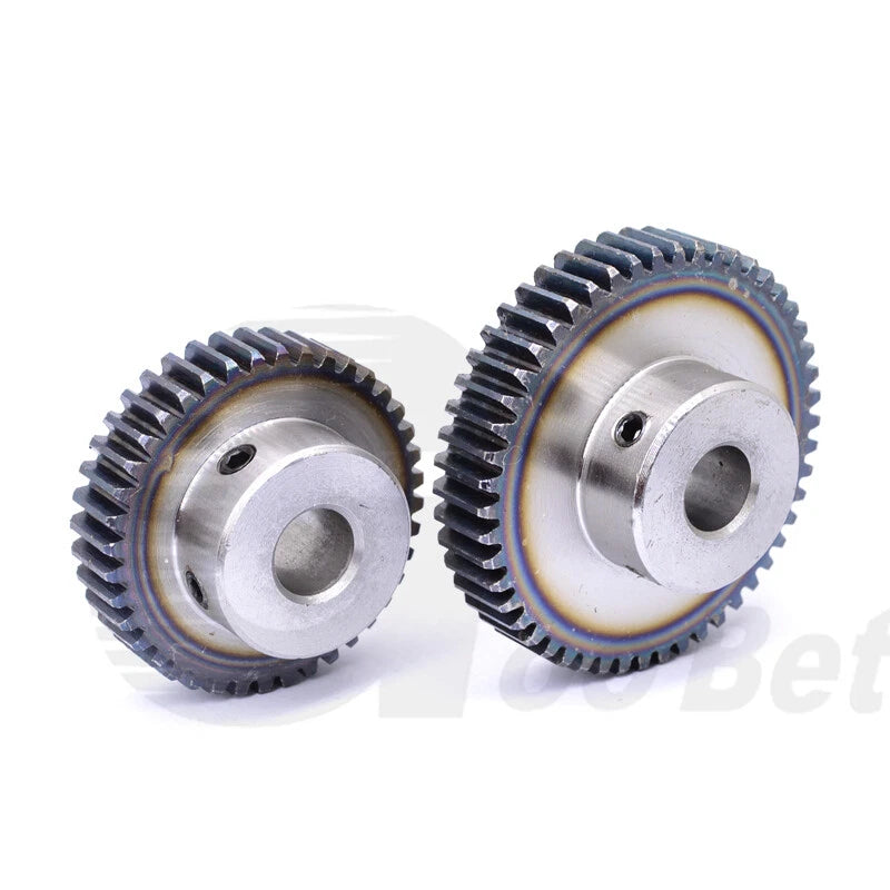 Spur Gear C45 Steel Mod 1.5 with Hub 12-60 Tooth Motor Pinion Hardened Precision