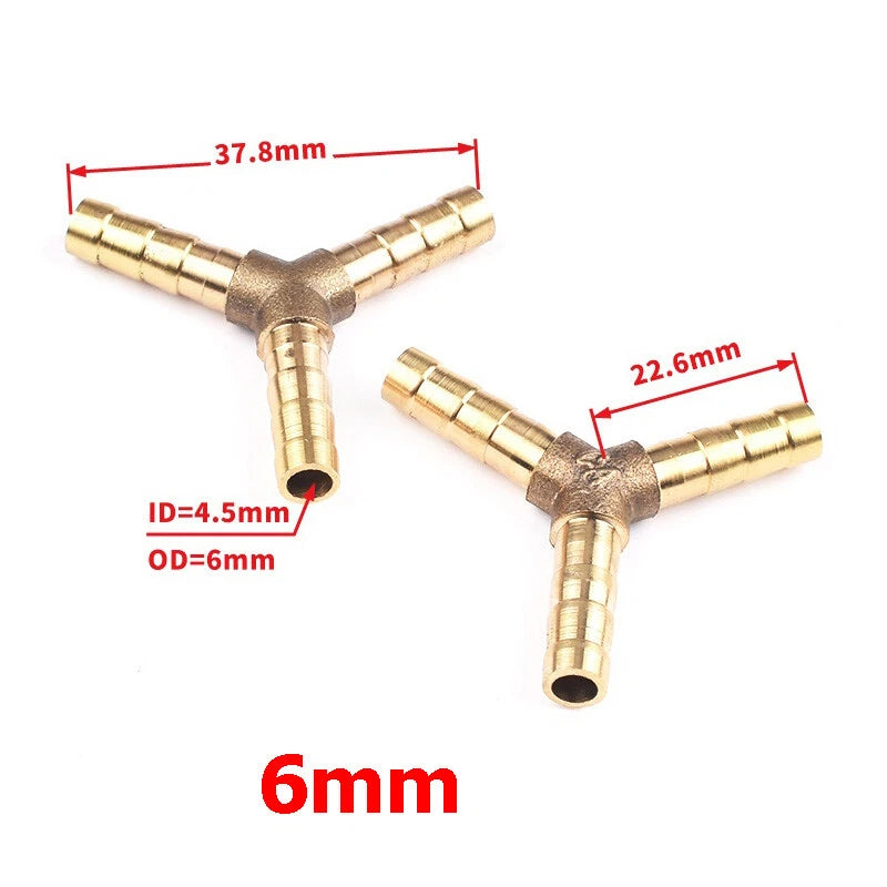 BSP Hose Barb Fittings — Y-Piece, T-Piece, Straight & Elbow Connectors