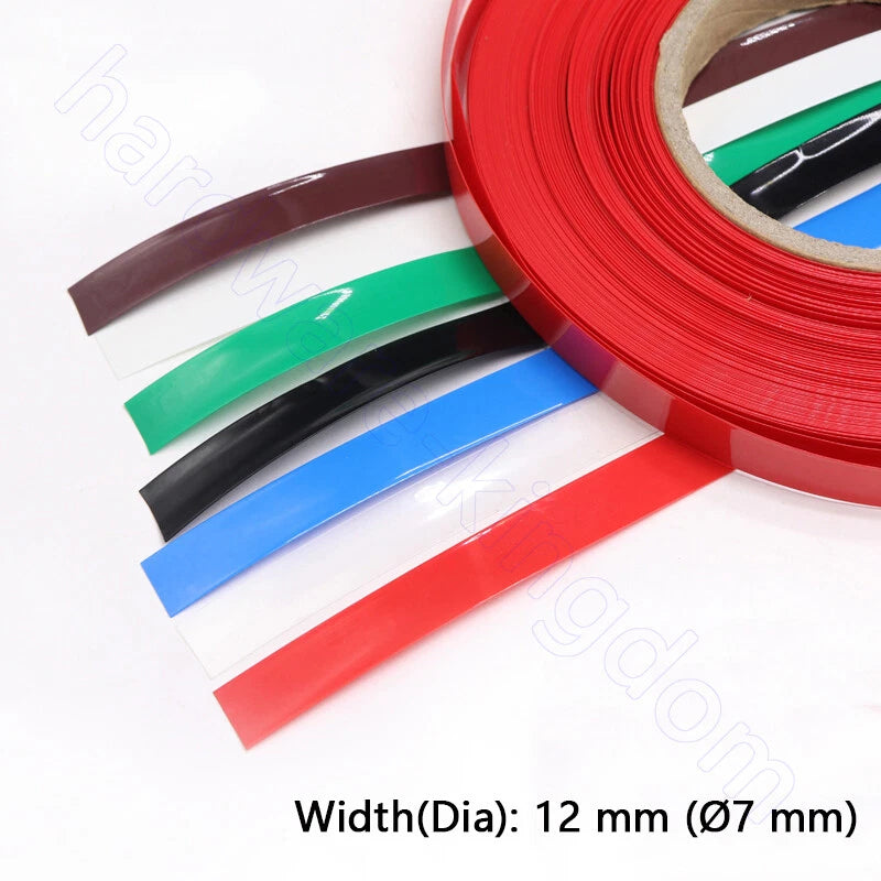 PVC Heat Shrink Tubing 7–130mm | RC Battery, LiPo, NiMH, NiCd Wire Wrap