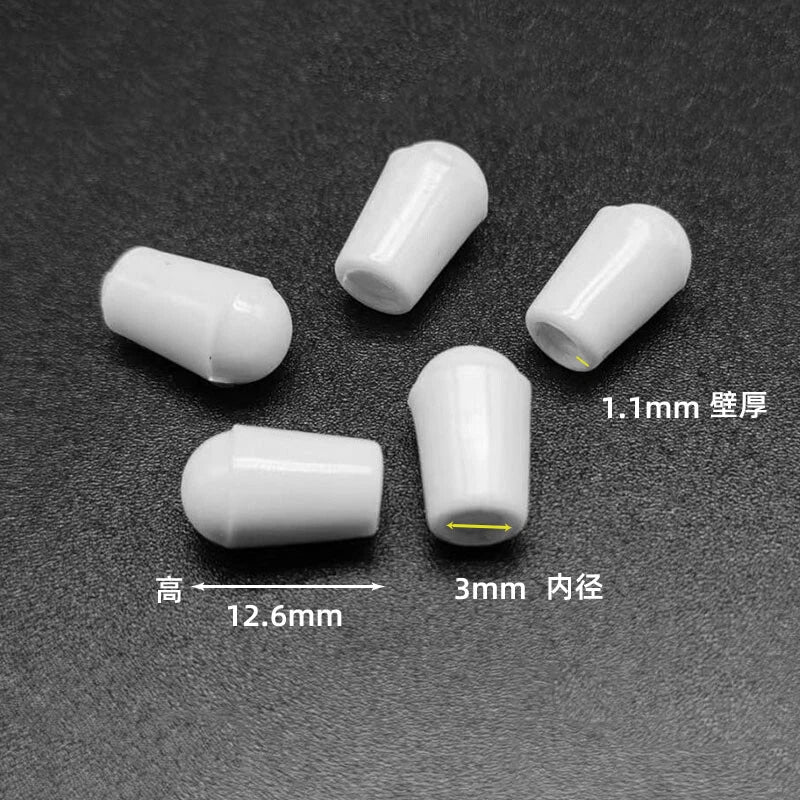 Goobetter Round PVC Rubber End Caps – 2.5mm to 19mm (Black, White, Transparent)