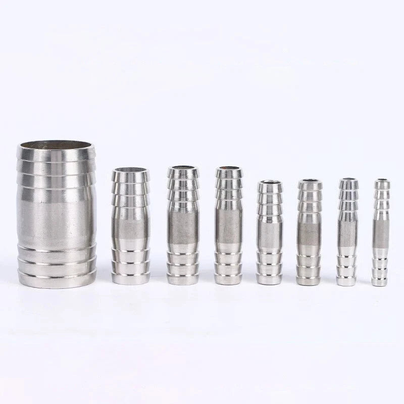 Stainless Steel Barb Hose Fittings — Straight, Elbow, Tee, Y-Piece & Cross