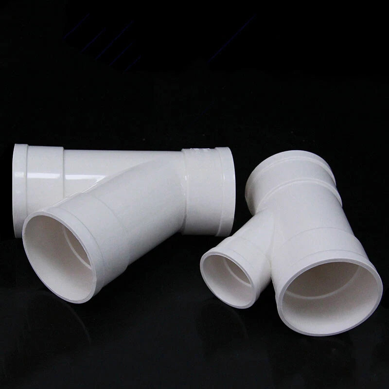 PVC Drain Pipe Connector Inspection Port Drainage Tube Fittings Reducer Adapters