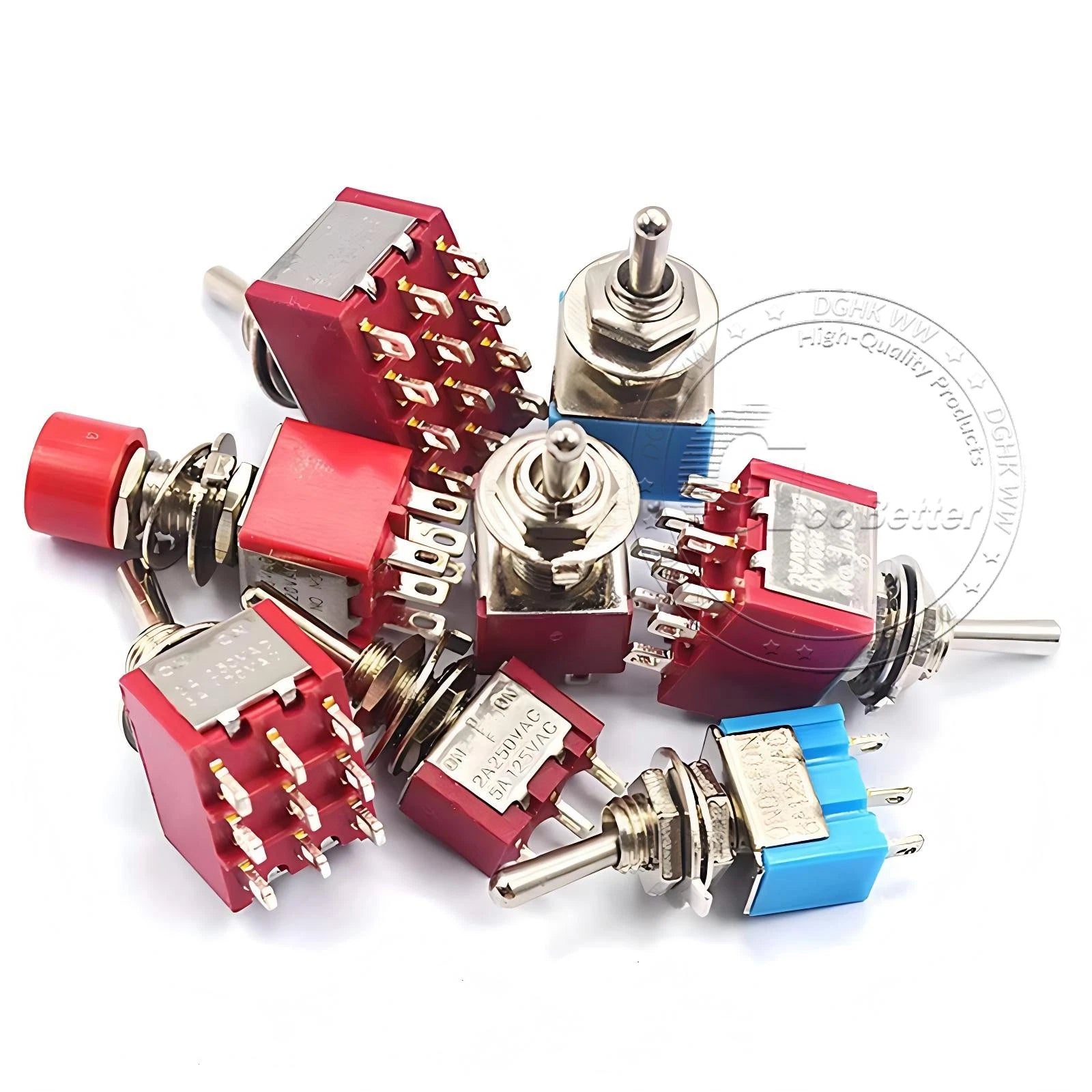 Miniature Toggle Switch — SPST/SPDT, 2–12 Pin, MTS/E-TEN/RLS Series, 79 Types