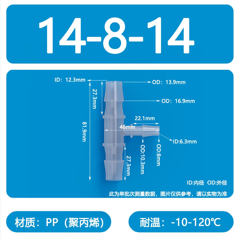 Plastic Pagoda Tubes Reducer Joint 2 3 4Way Hose Connector Tube Splitter Fitting