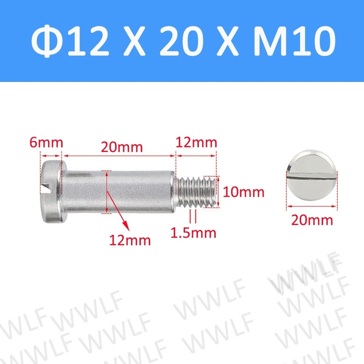 A2 Stainless Steel Slotted Shoulder Bolts DIN 923 | Step Stripper Bolts M1.6–M10 - HomeDIYer