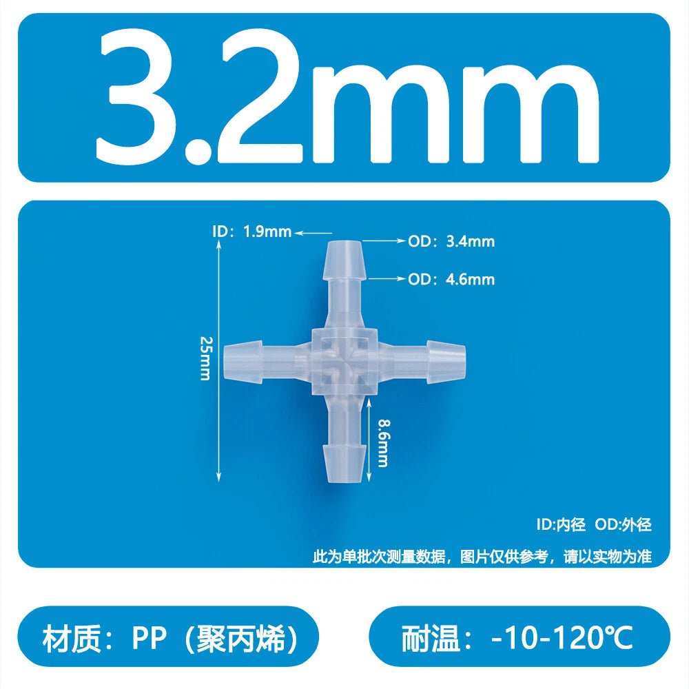 Plastic Pagoda Tubes Reducer Joint 2 3 4Way Hose Connector Tube Splitter Fitting