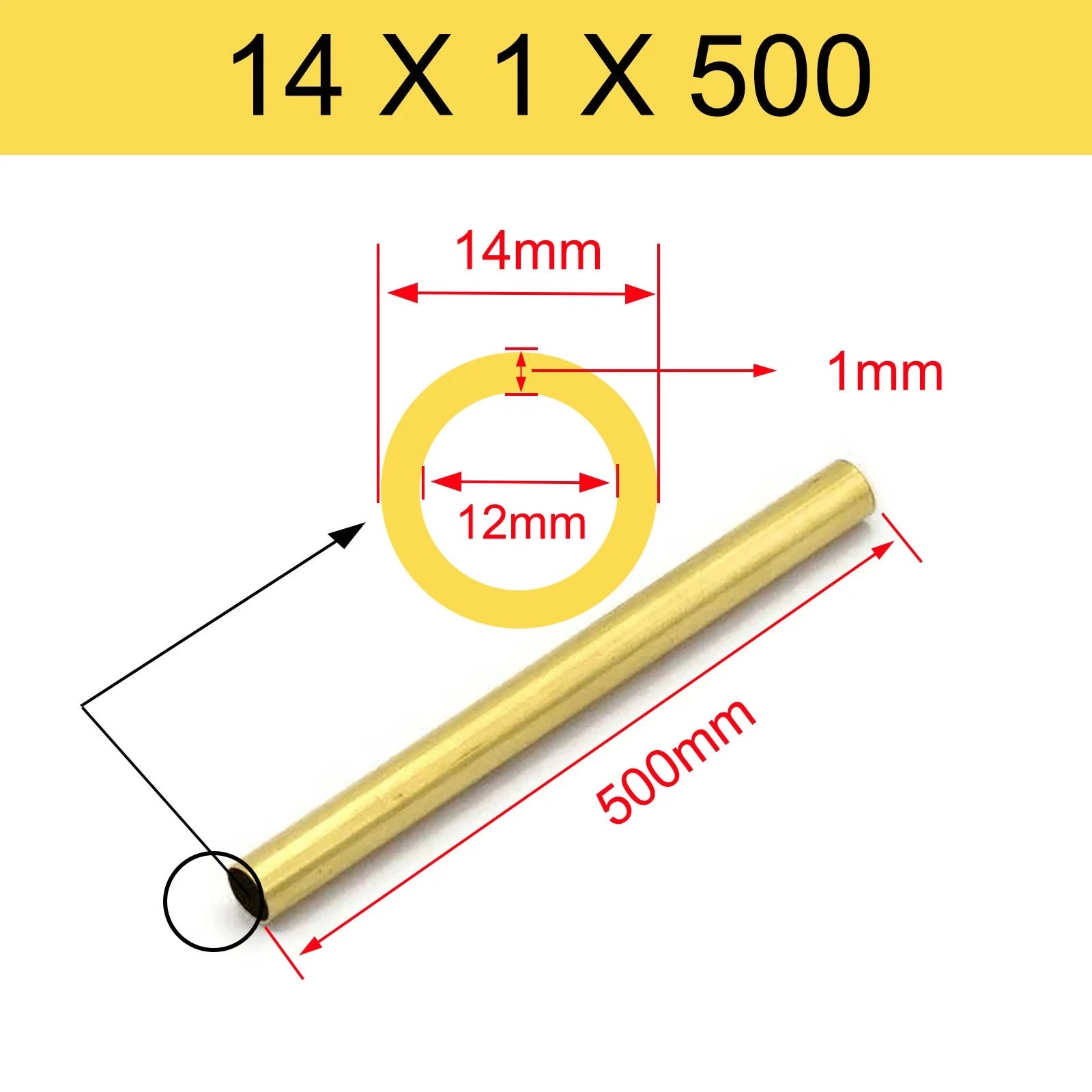 Brass Tubes ROUND PIPE Cu 62% OD 2mm 3mm 4mm 5mm 6mm 7mm 8mm 9mm 10mm To 90mm