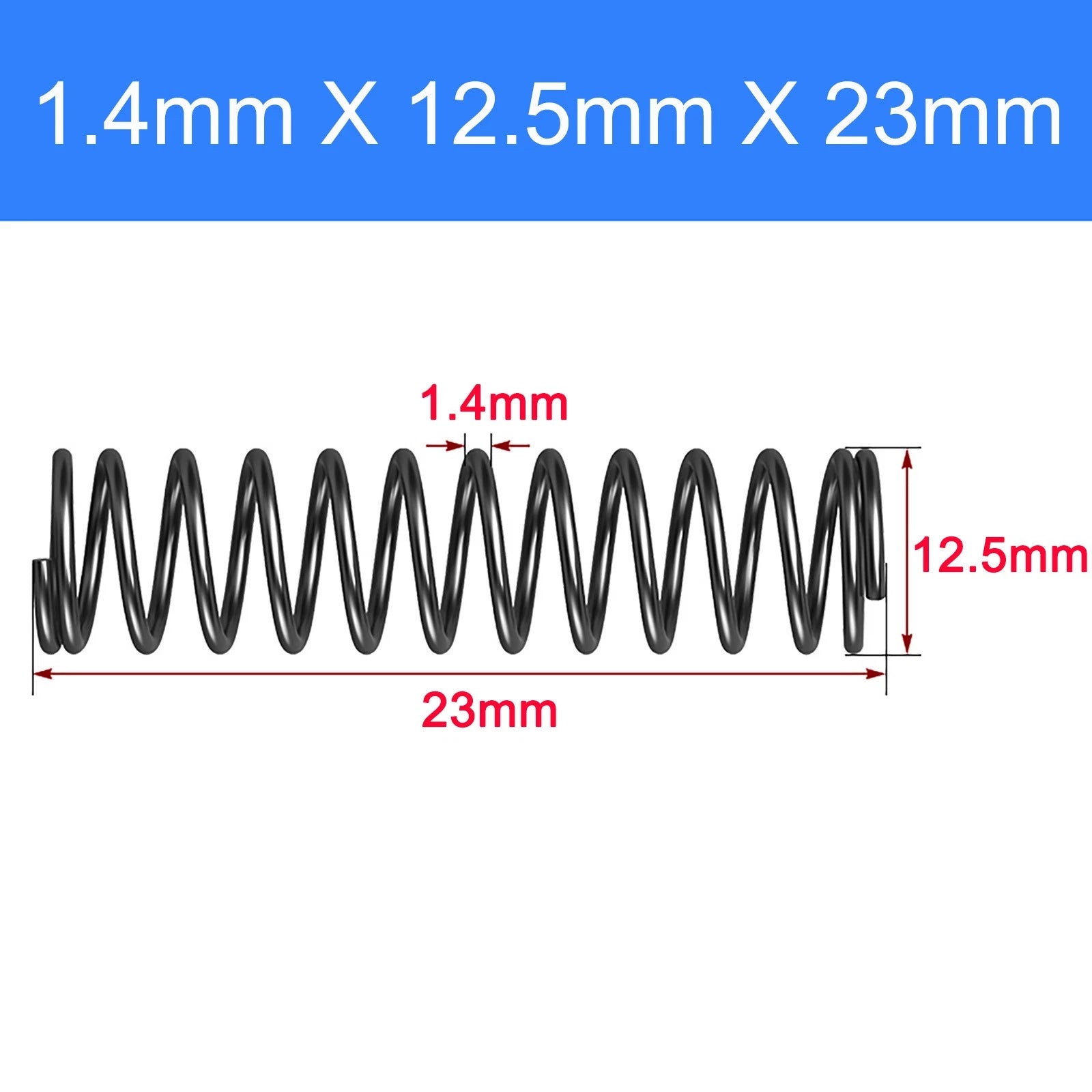 Compression Spring Spring Steel Pressure Coil 1.4mm Wire OD 5-20mm 10-100mm Shop
