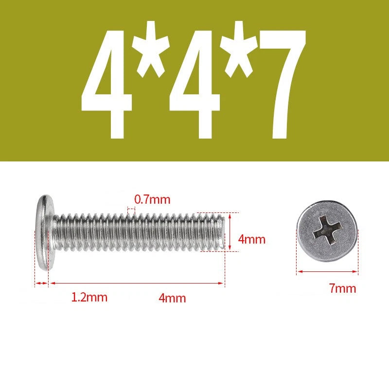 M1–M8 Ultra Thin Flat Head Phillips Machine Screws – A2 Stainless Steel, Fully Threaded