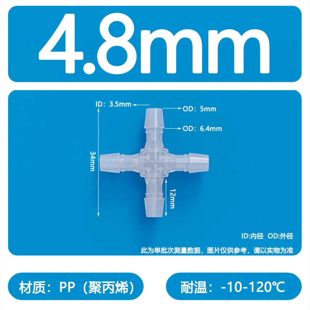 Plastic Pagoda Tubes Reducer Joint 2 3 4Way Hose Connector Tube Splitter Fitting
