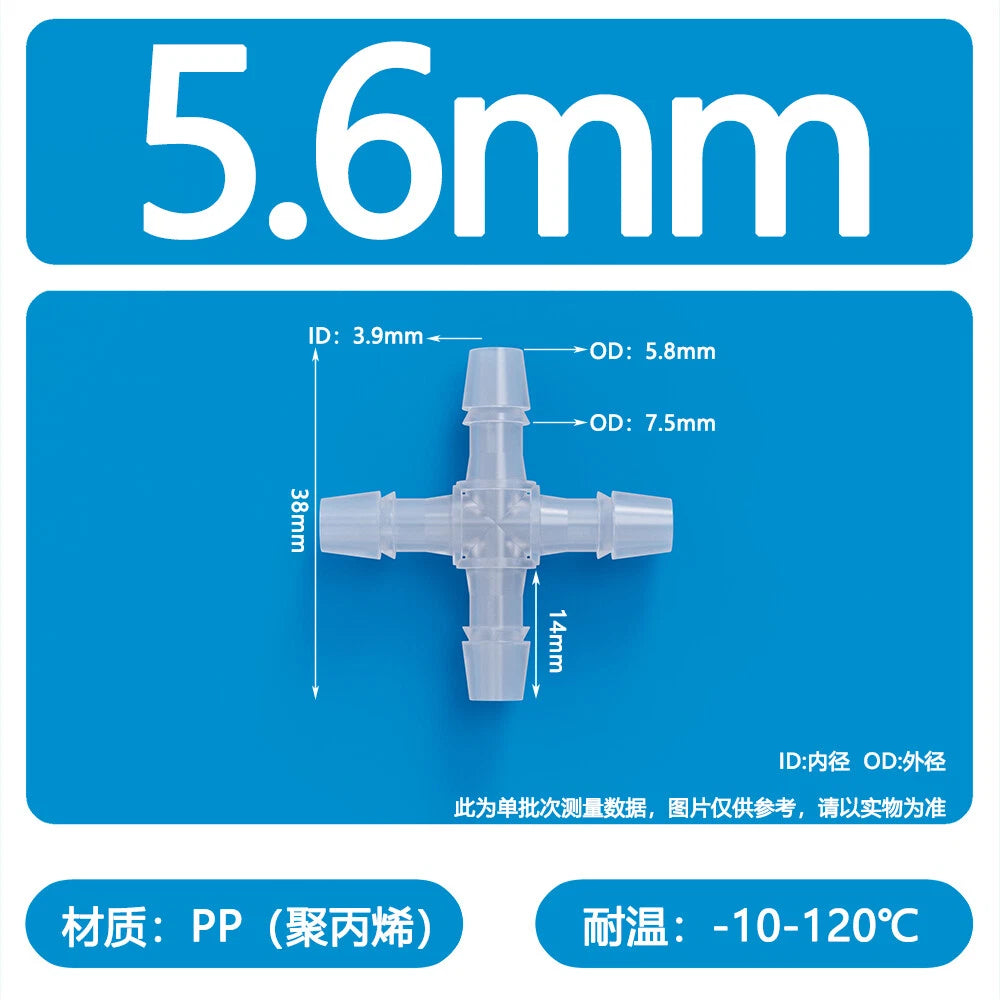 Plastic Pagoda Tubes Reducer Joint 2 3 4Way Hose Connector Tube Splitter Fitting