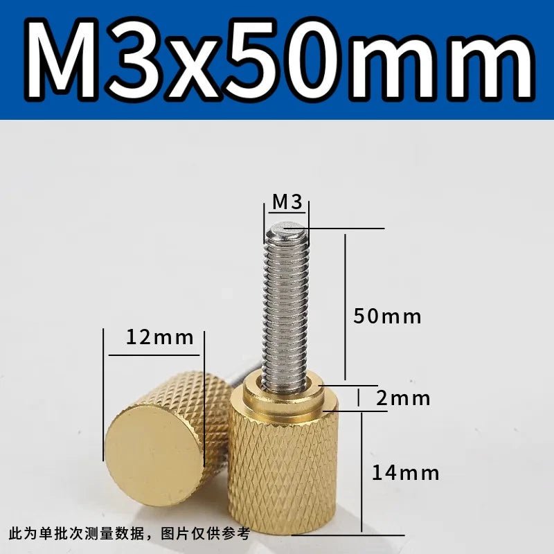 M3 Knurled Thumb Screws – Colored Anodized Aluminum, 6mm to 100mm, 10 Colors - HomeDIYer