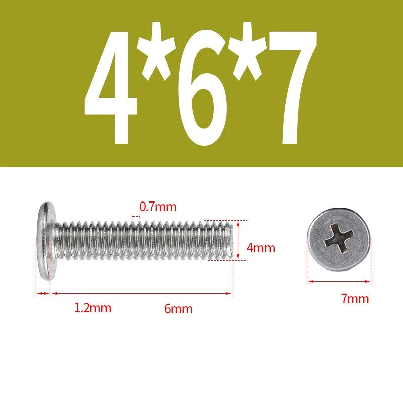 M1–M8 Ultra Thin Flat Head Phillips Machine Screws – A2 Stainless Steel, Fully Threaded