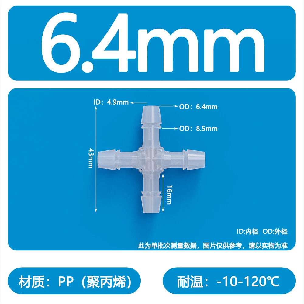 Plastic Pagoda Tubes Reducer Joint 2 3 4Way Hose Connector Tube Splitter Fitting