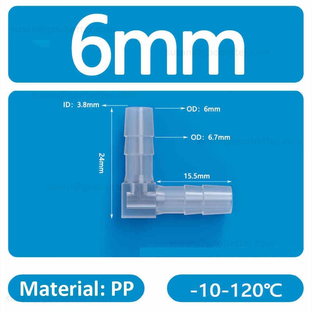 Plastic Barbed Hose Connectors — T-Piece, Elbow & Straight Fittings for Air & Water Lines