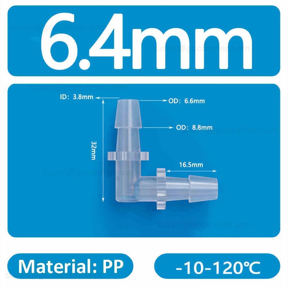 Plastic Barbed Hose Connectors — T-Piece, Elbow & Straight Fittings for Air & Water Lines