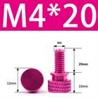 M3 M4 Anodized Aluminum Thumb Screws — Knurled Head Hand Bolts for PC Case, Fishing Rigs & DIY Projects