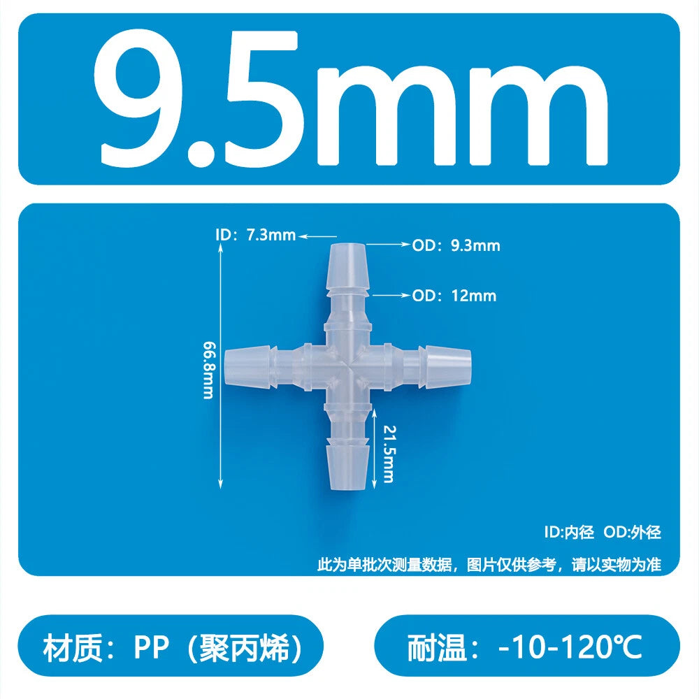 Plastic Pagoda Tubes Reducer Joint 2 3 4Way Hose Connector Tube Splitter Fitting