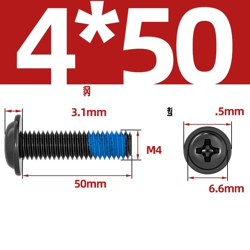 M2–M6 Flanged Button Head Screws – Carbon Steel, Phillips Drive, Nickel or Black Zinc Plated