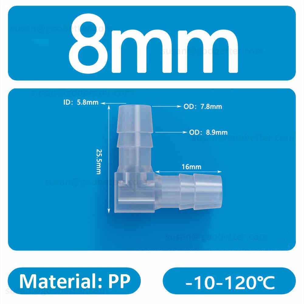 Plastic Barbed Hose Connectors — T-Piece, Elbow & Straight Fittings for Air & Water Lines