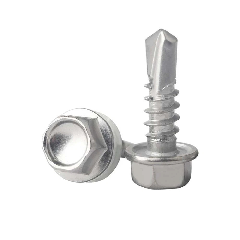 410 & A2 Stainless Hex Head Self‑Drilling Tek Screws – for Metal Roofing & Sheeting