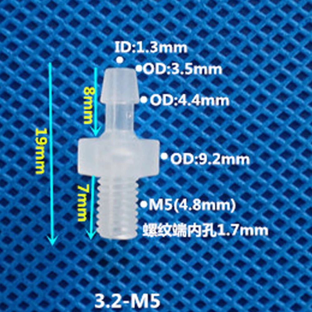 BSP Metric External Thread Straight Barb Connector – Plastic Hose Pipe Fitting