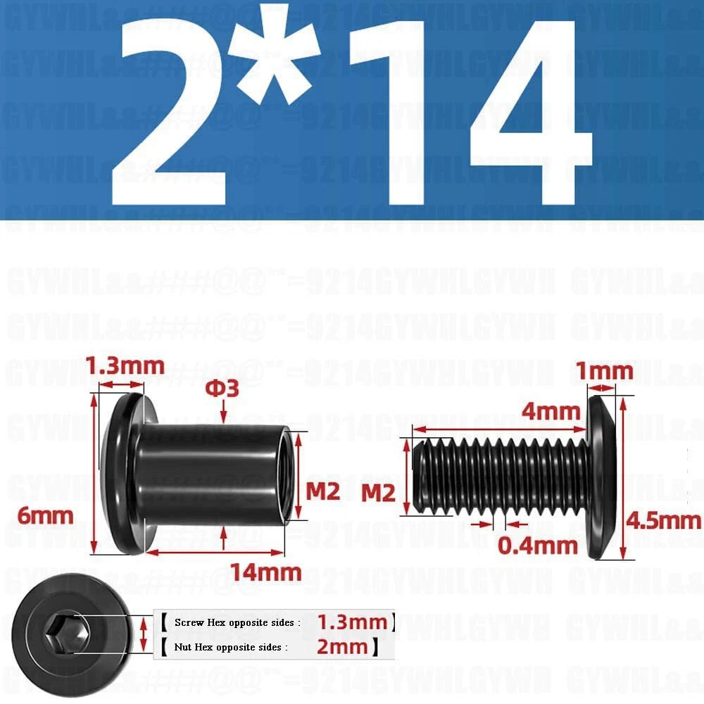 Metric Furniture Connector Bolts with End Cap Nuts — Stainless Steel M2 to M10