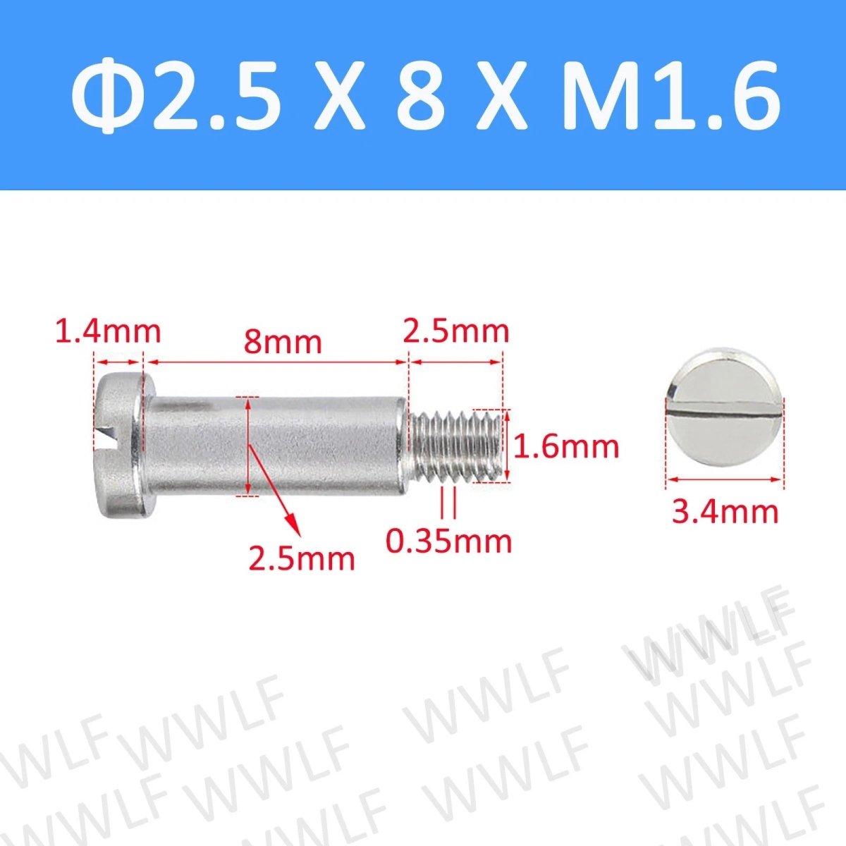 A2 Stainless Steel Slotted Shoulder Bolts DIN 923 | Step Stripper Bolts M1.6–M10 - HomeDIYer