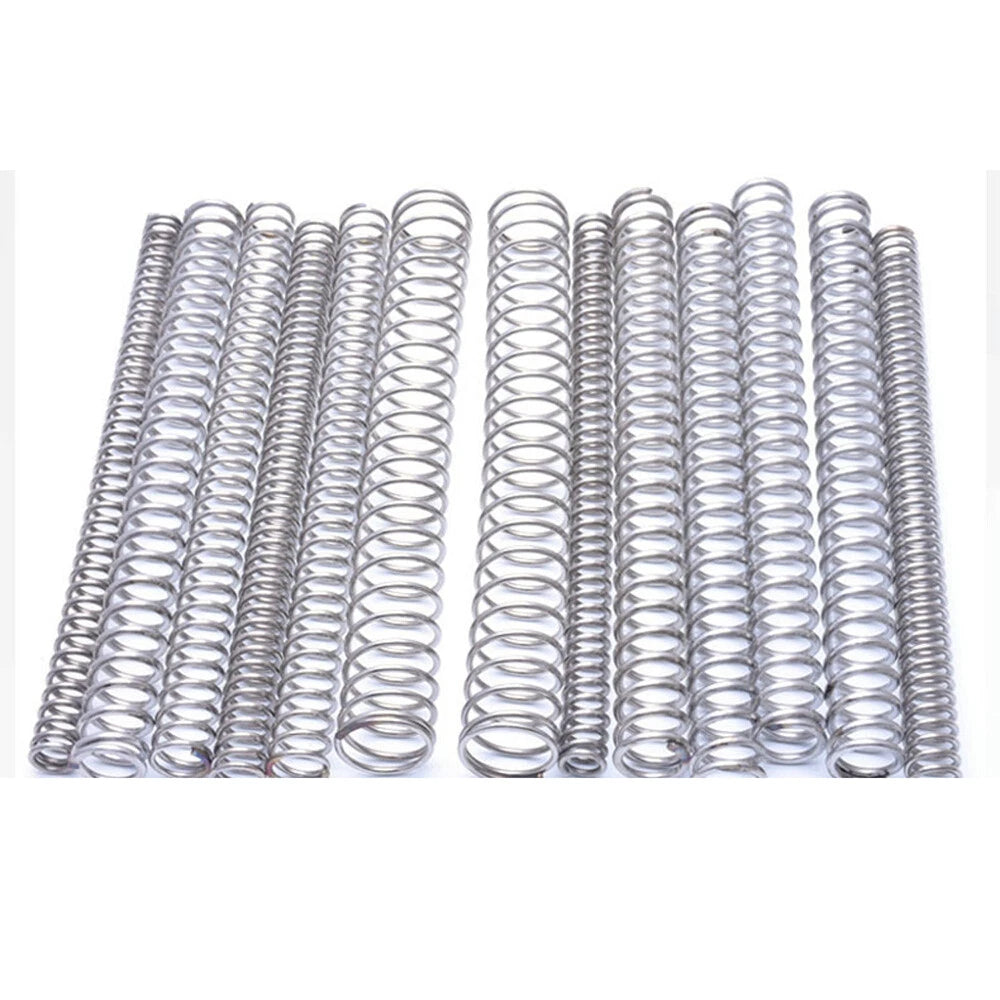 1mm Coarse 304 Stainless Steel Long Compression Spring Length 305mm Fasteners