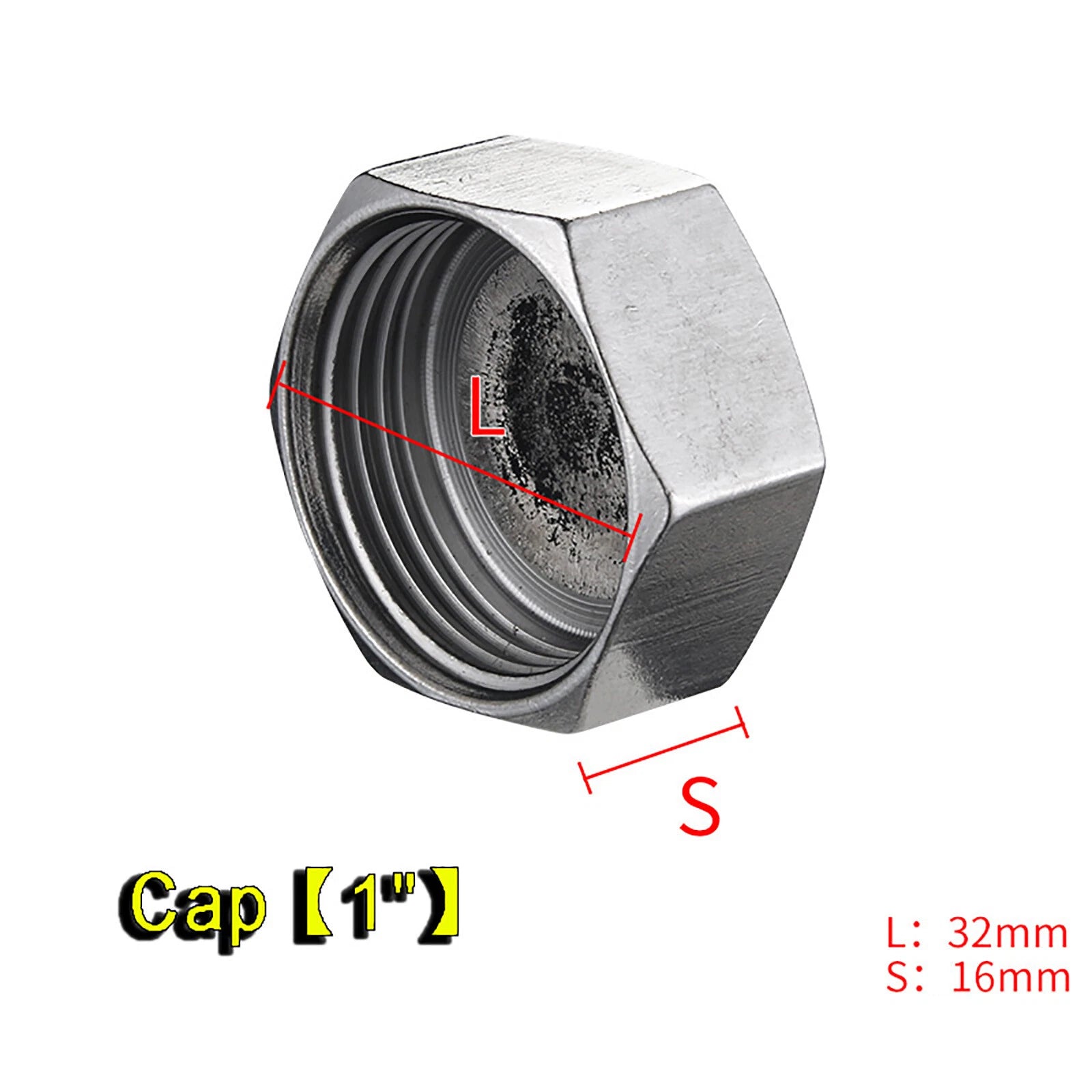 Stainless Steel Pipe End Cap & Plug Fittings — 1/2", 3/4", 1" NPT