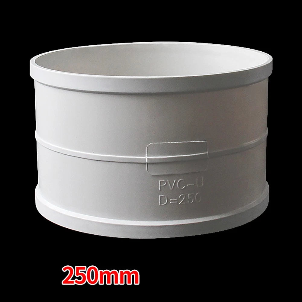 PVC Straight Coupling — Solvent Weld Drain Pipe Connector 50mm–250mm