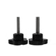 Plastic Black Thumb Screw M5 M6 Male Thread Pentagram Star Knob Grip Hand Screws