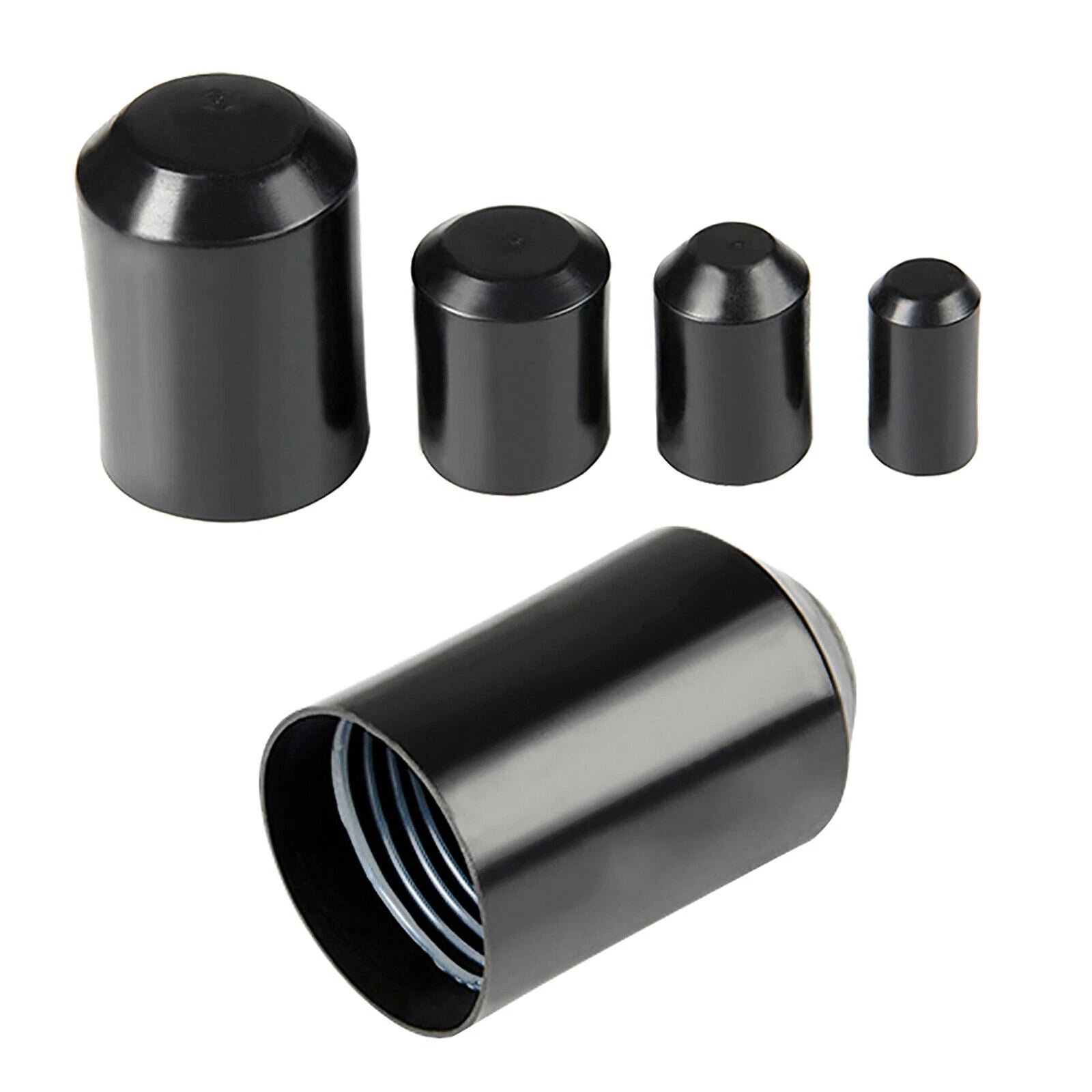 Heat Shrink End Caps with Adhesive Glue Lined — 8mm to 130mm, 2:1 Ratio, 35KV Rated