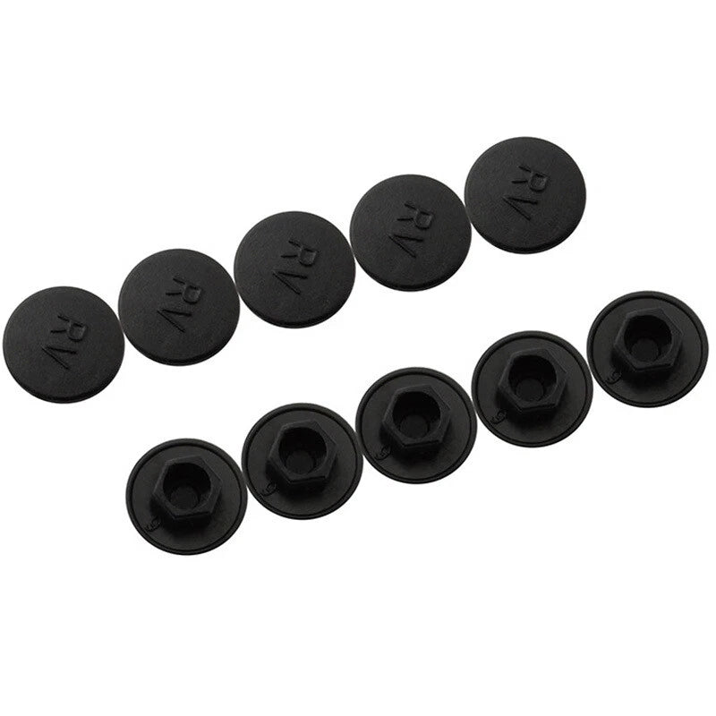 10 Pcs M5/M6 Hexagon Head Screw Caps – Dust-Proof Covers for Bicycle Stem & Bolts (Multiple Colors)