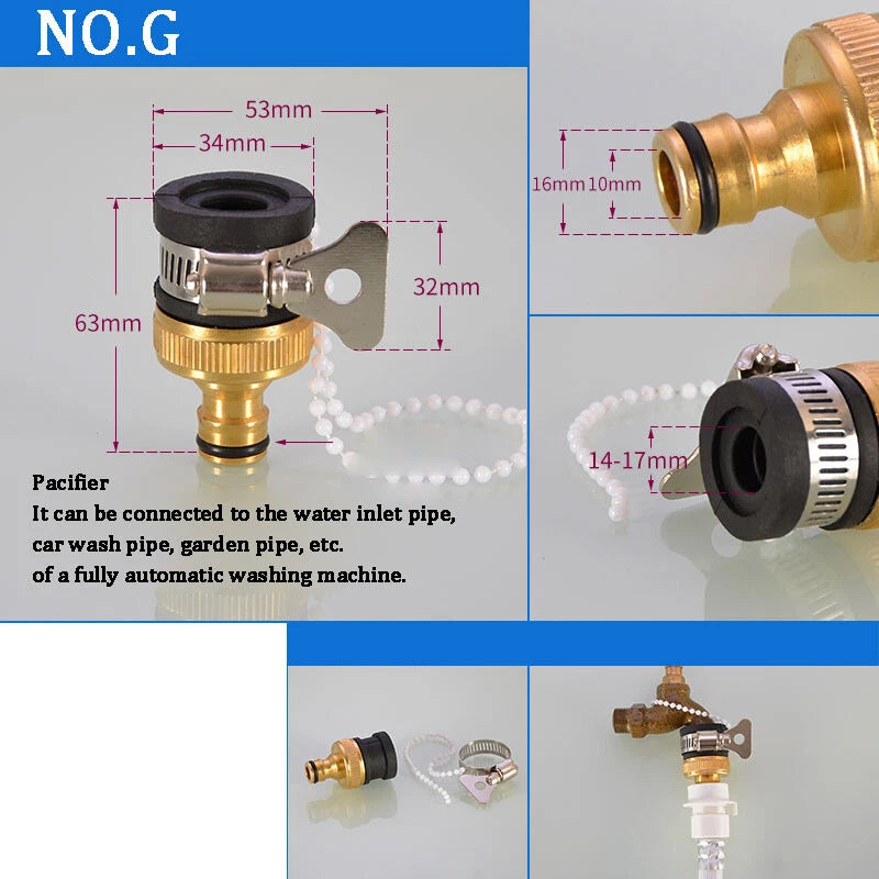 Universal Tap Connector To Garden Hose Pipe Mixer Kitchen Bath  Hose Connector