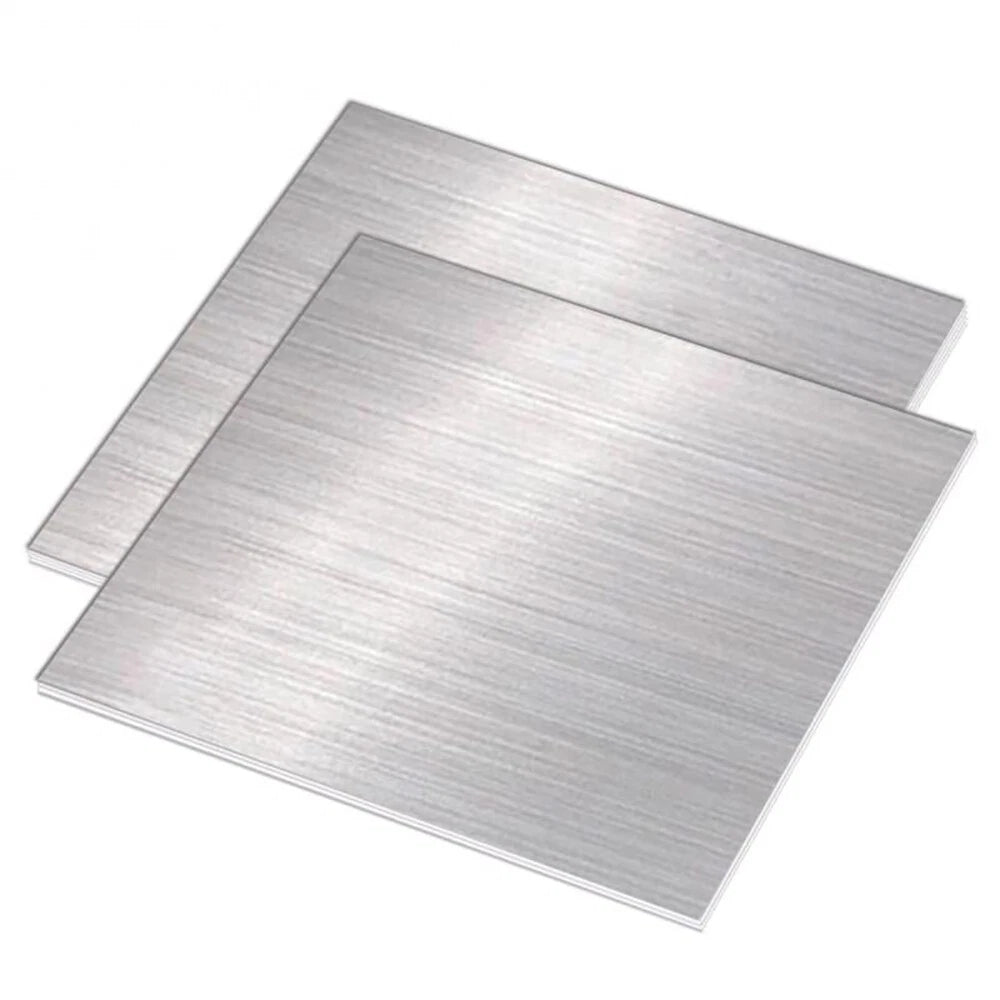 304 Stainless Steel Square Plate Thick 0.01-0.4mm Metal Polished Plate 100x100mm