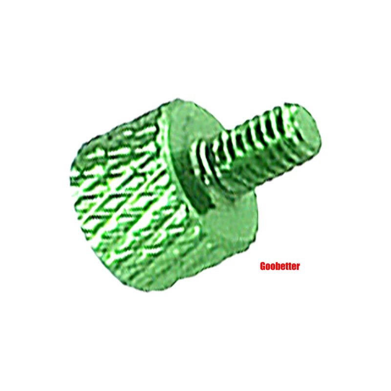 M3×5mm Flat Head Color Knurled Thumb Screws – Aluminum Hand Tighten Grip Knob Bolt (10 Colors) - HomeDIYer