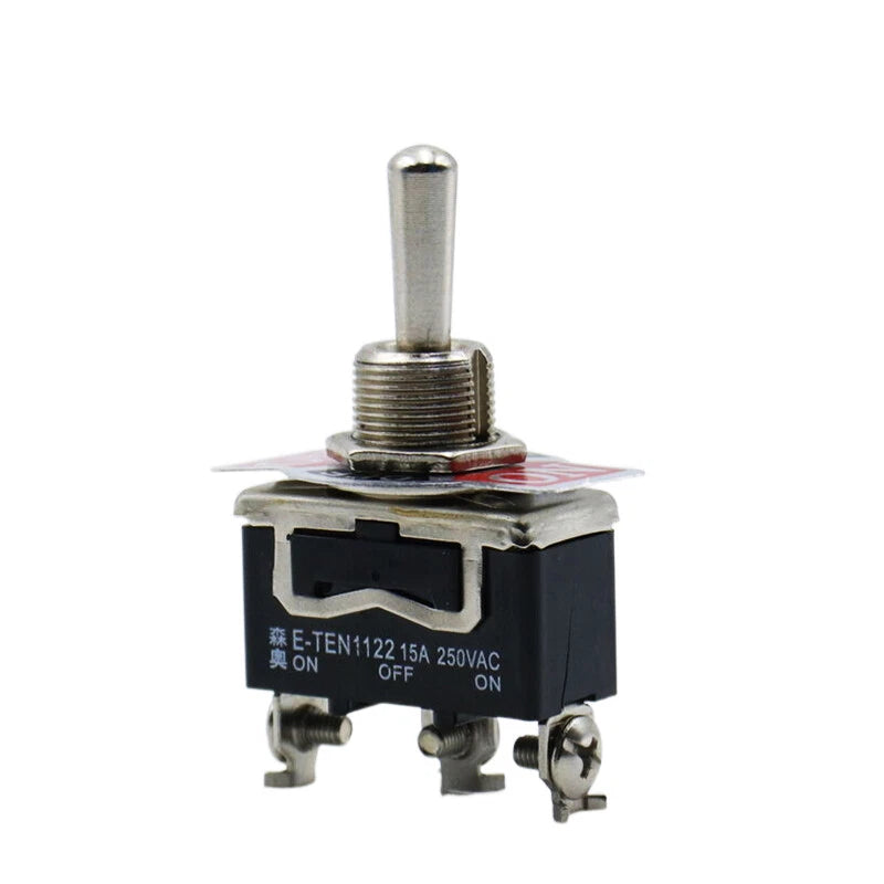 Heavy Duty Toggle Switch | ON-OFF ON-ON 2/3 Position SPST DPST DPDT | 5A–15A 250VAC | Car Dash Boat Panel